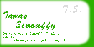 tamas simonffy business card